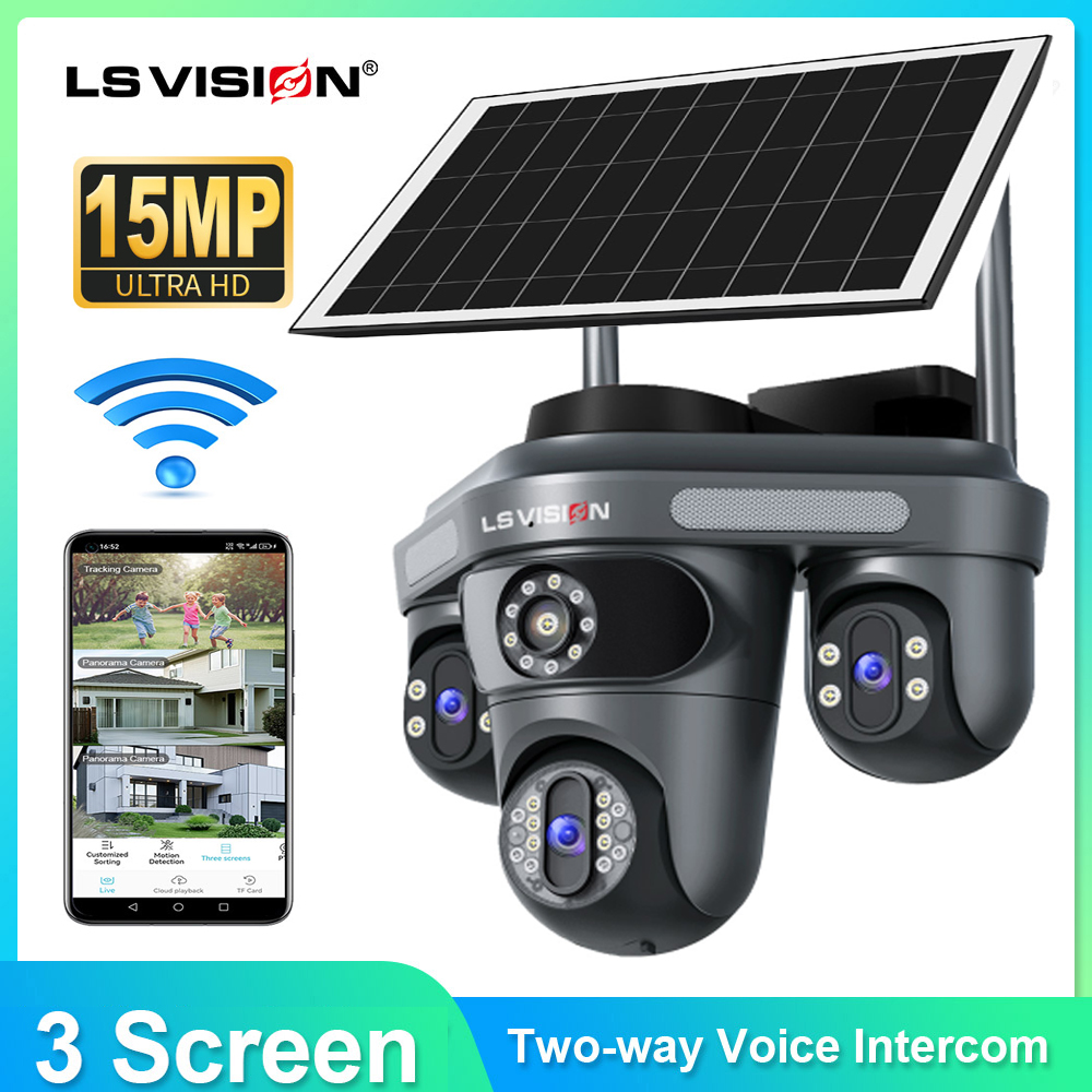 Alarm Siren Outdoor - LS VISION Obiettivo multiplo 3 schermi