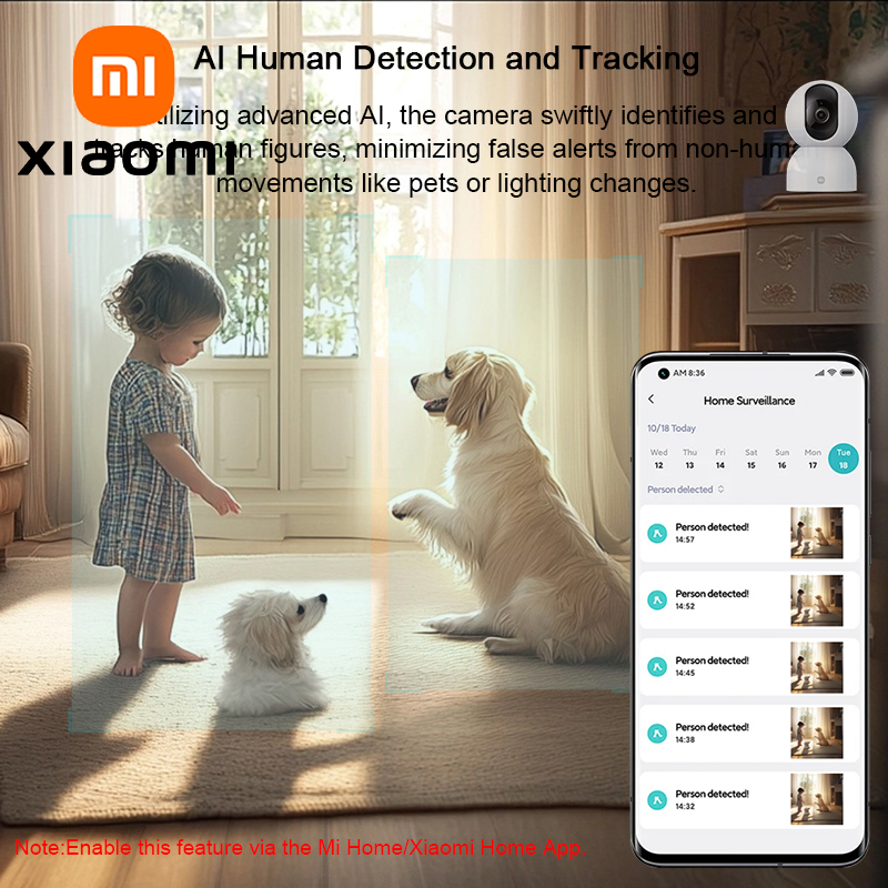 Home Security Camera Xiaomi Mi 360 - Telecamera di Sicurezza Domestica Intelligente WiFi