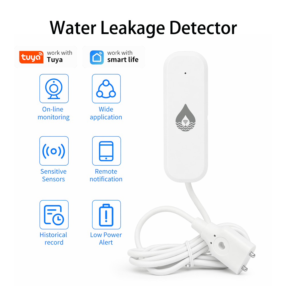 Home Security With Monitoring - Sensore di Allarme Perdite d'Acqua YFK