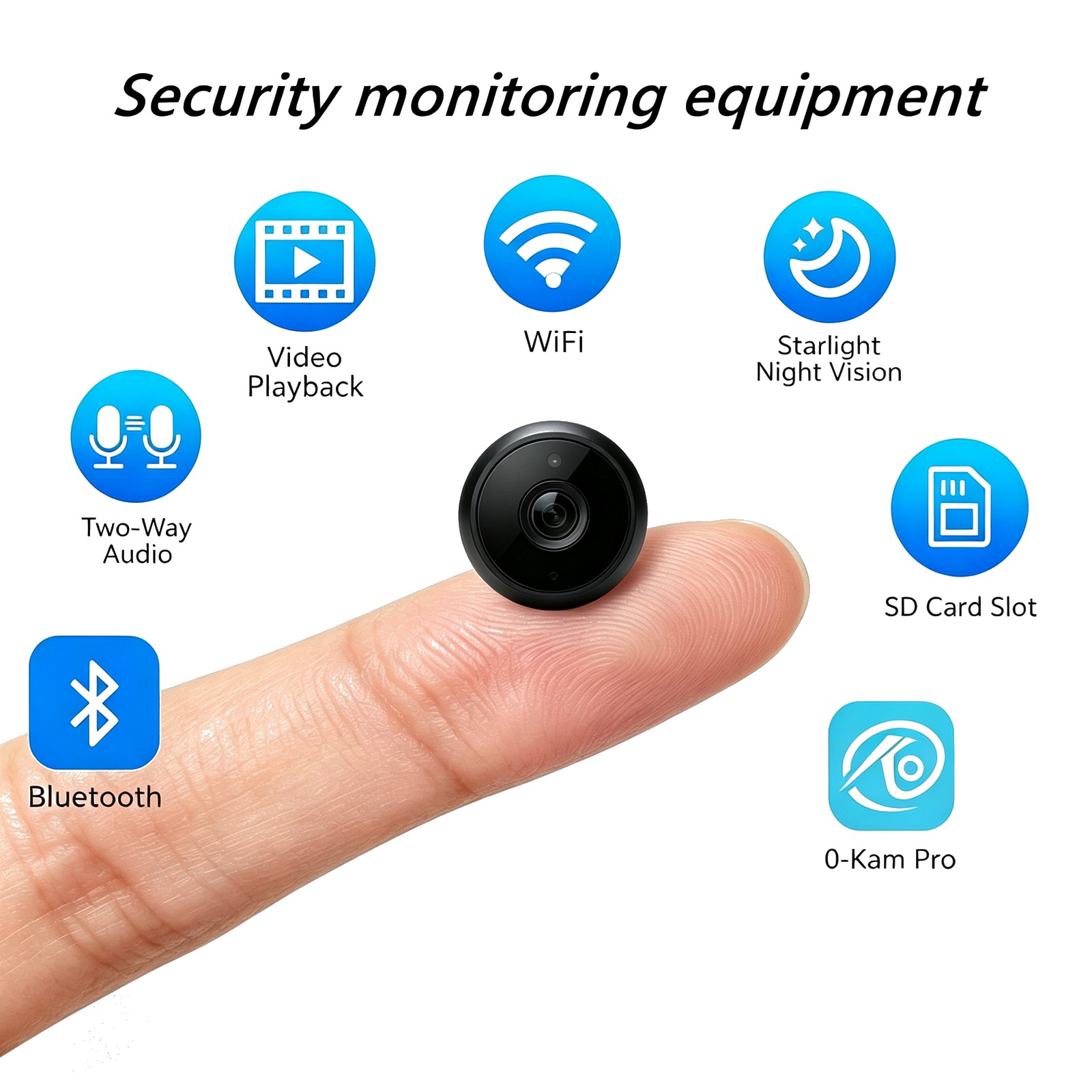 Home Security Kit With Camera - Kit Completo di Sorveglianza Domestica BU4: