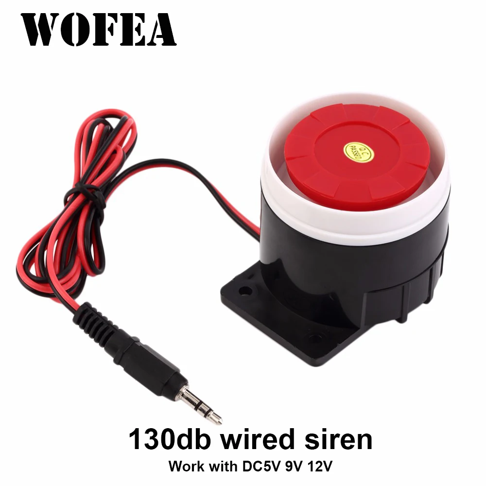 Alarm Siren Outdoor - WOFEA 130 dB Mini sirena di