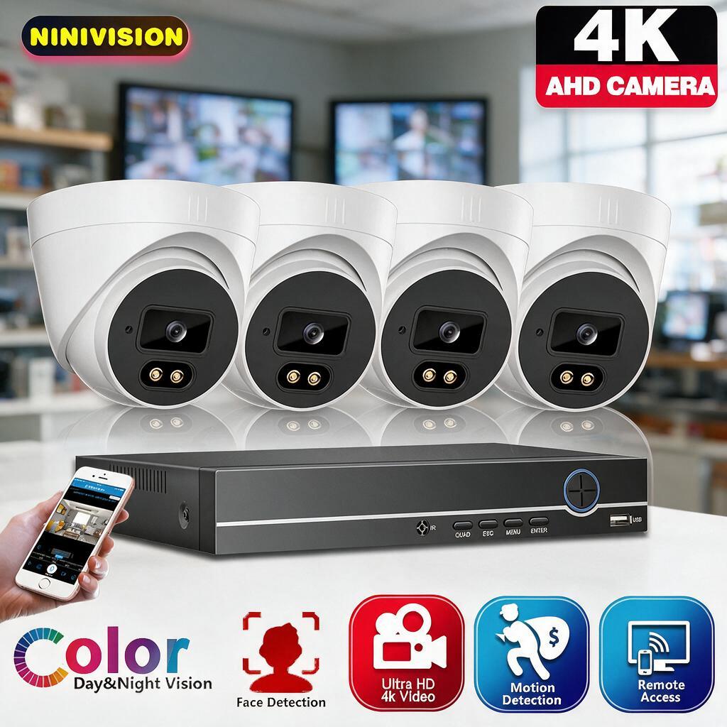 Home Security Kit With Camera - Kit Sistema di Videosorveglianza con Telecamera