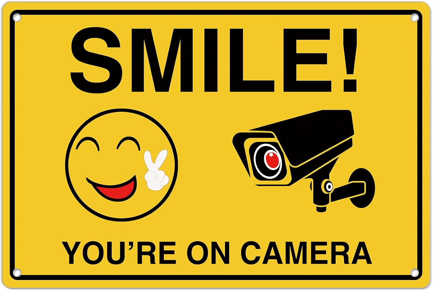 Home Security La - Smile Youre On Insegne della fotocamera;