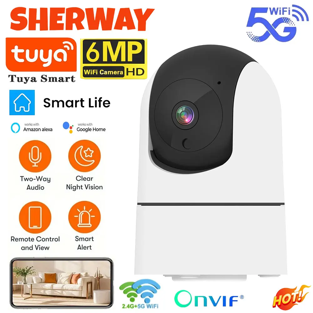 Home Security Camera Xiaomi - Tuya 5G WiFi IP Camera Indoor