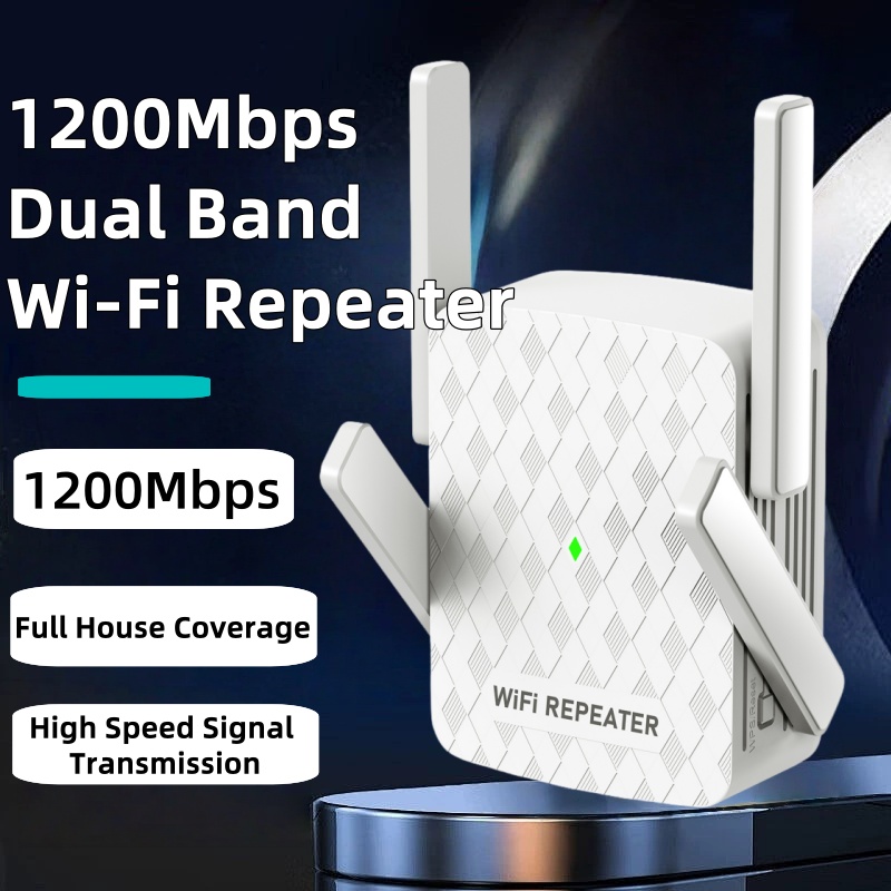 Home Security And Internet - Ripetitore WiFi 5Ghz Router 1200Mbps Amplificatore
