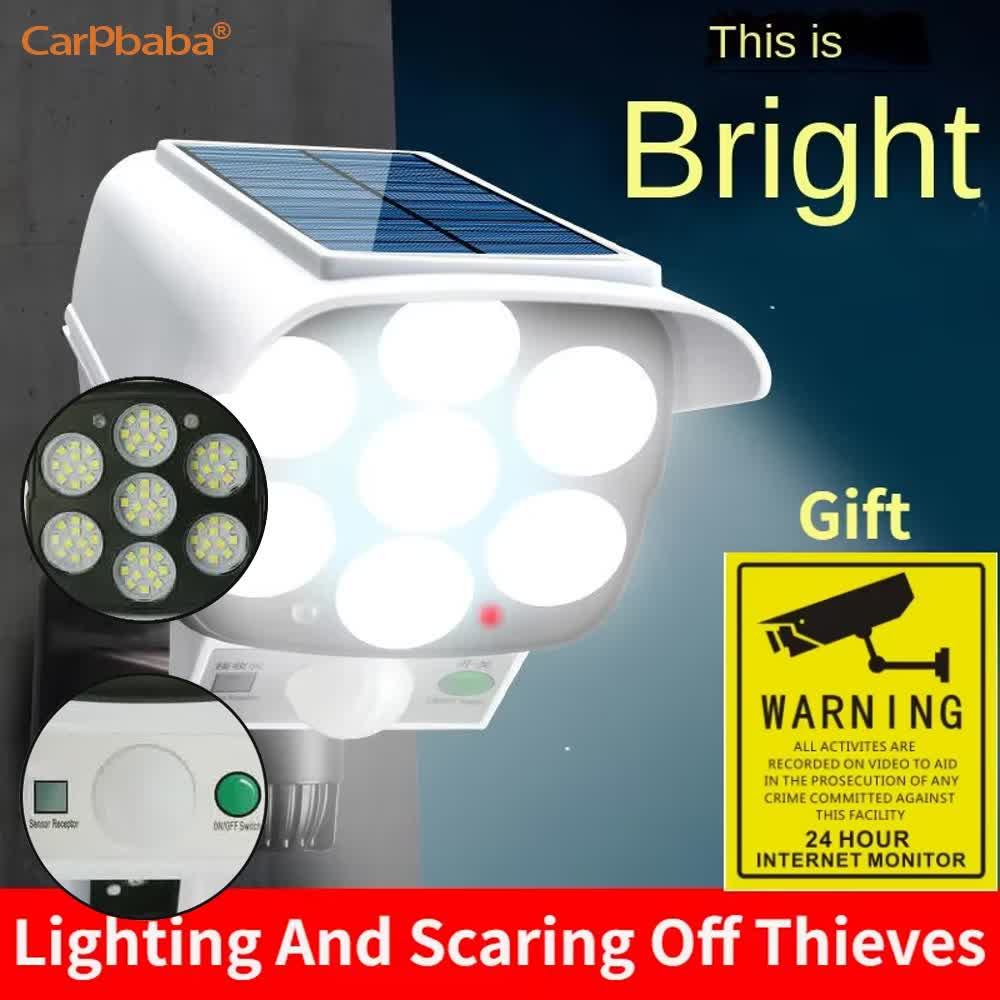 Home Security Cameras Wireless - Luce solare esterna Sensore di movimento