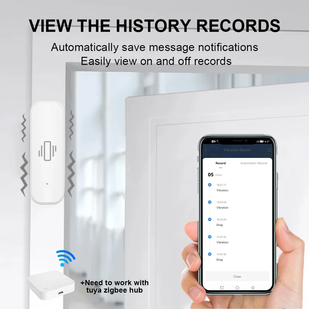 Smart ZigBee Sensore di Vibraz - Home Security With Monitoring recensione e prezzo