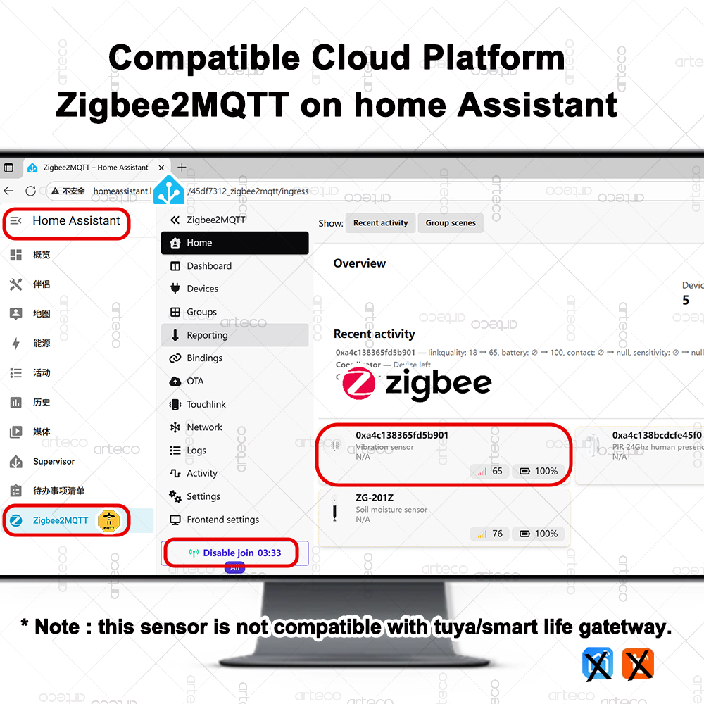 Smart ZigBee 3.0 Sensore di vi - Home Security With Monitoring recensione e prezzo
