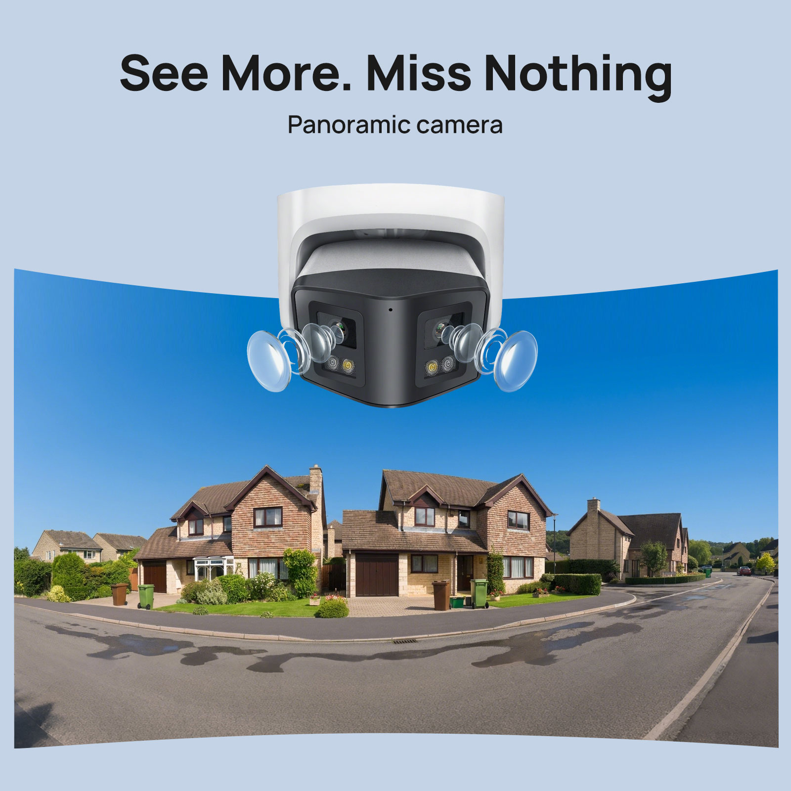 Vikylin Telecamera IP panorami - Home Security Lights Outdoors recensione e prezzo
