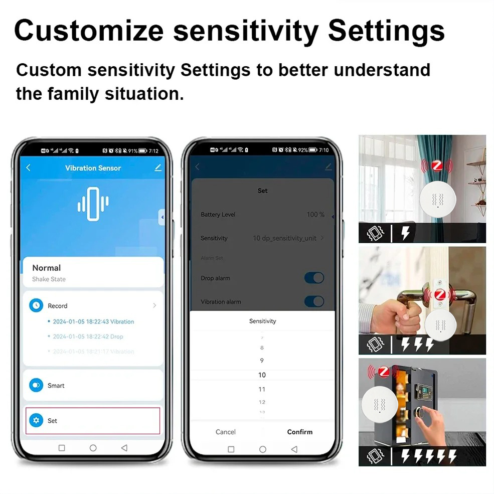 Sensore di Vibrazione e Inclin - Home Security With Monitoring recensione e prezzo