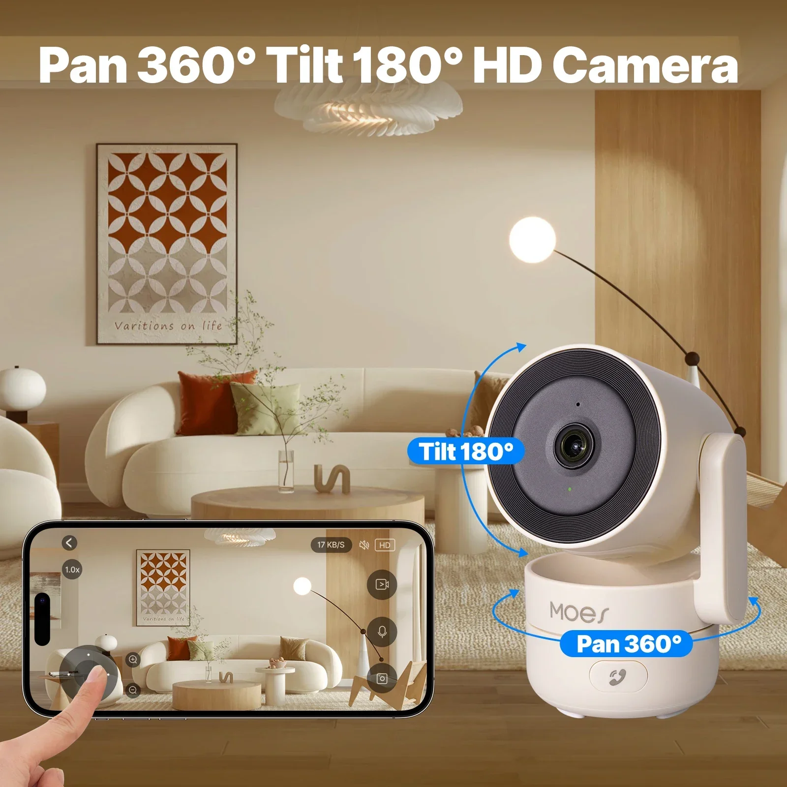MOES Tuya Wi-Fi 6 Smart Indoor - Home Security Camera Xiaomi recensione e prezzo