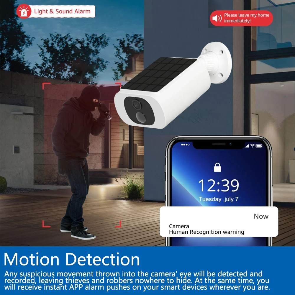 Telecamera di sicurezza solare - Home Security La recensione e prezzo